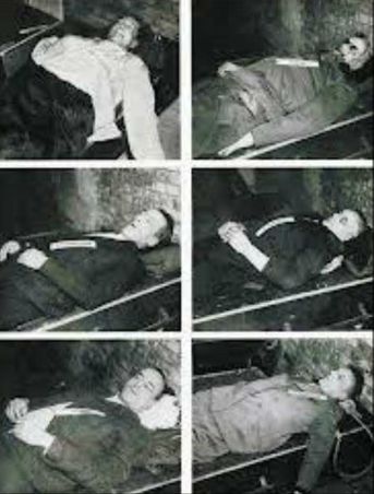 Hình 3- Xác tử tội sau khi bị Toà Án Quốc Tế Xử tội diệt chủng nhân loại. Danh sách rất dài.